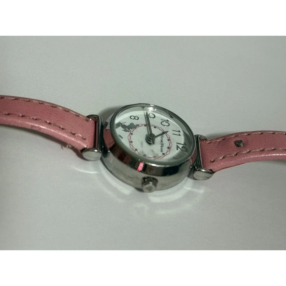 Vintage‎ MINNIE MOUSE Disney Watch Women's or Girls Pink New Battery Running